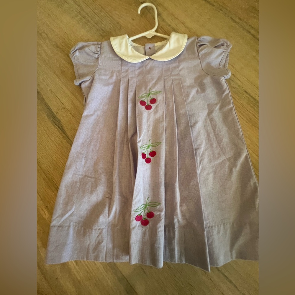 Proper Peony purple dress with cherries
